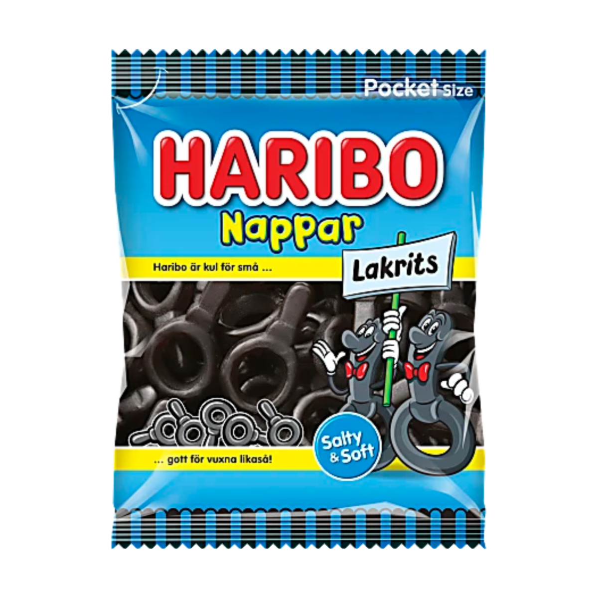 Haribo Nappar Lakrits 80 g