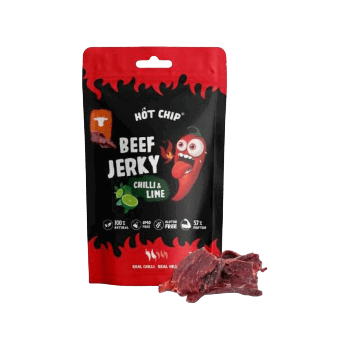 Hot Chip Beef Jerky Chilli & Lime 25g