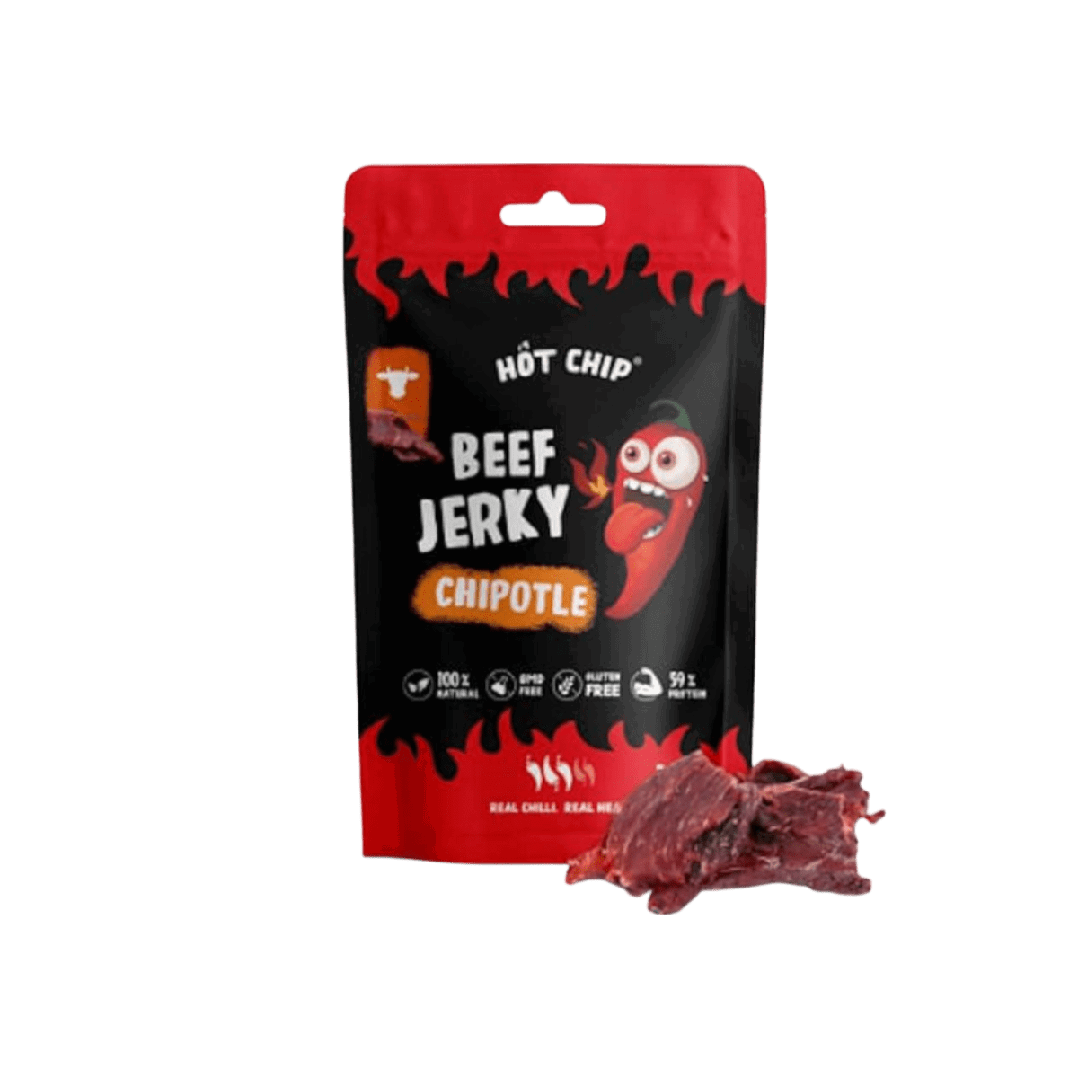 Hot Chip Beef Jerky Chipotle 25g