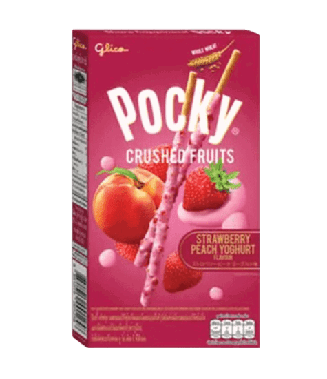 Pocky Crushed Fruits Strawberry Peach 38 g