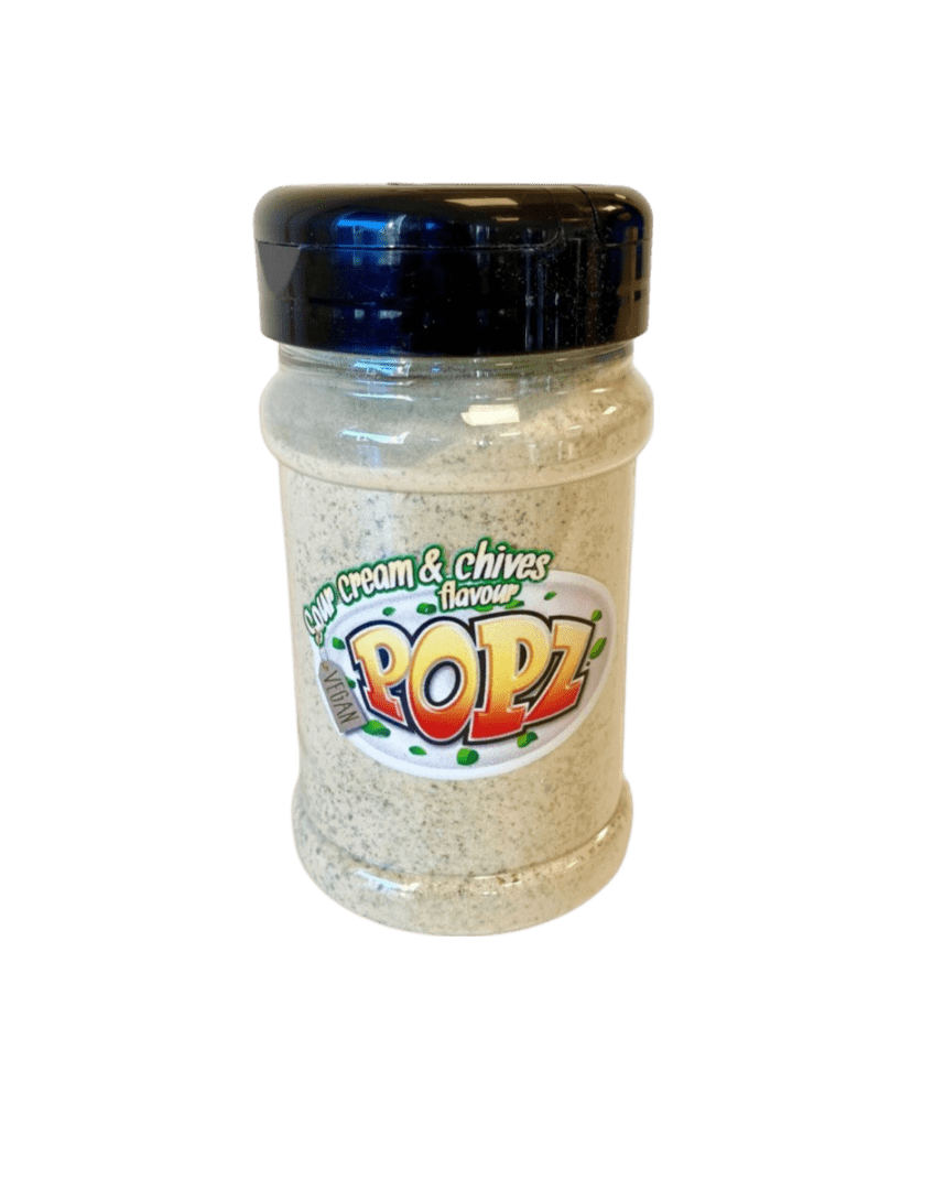 Popz Sour Cream & Chives Flavour Popcornkrydda Vegan 230 g