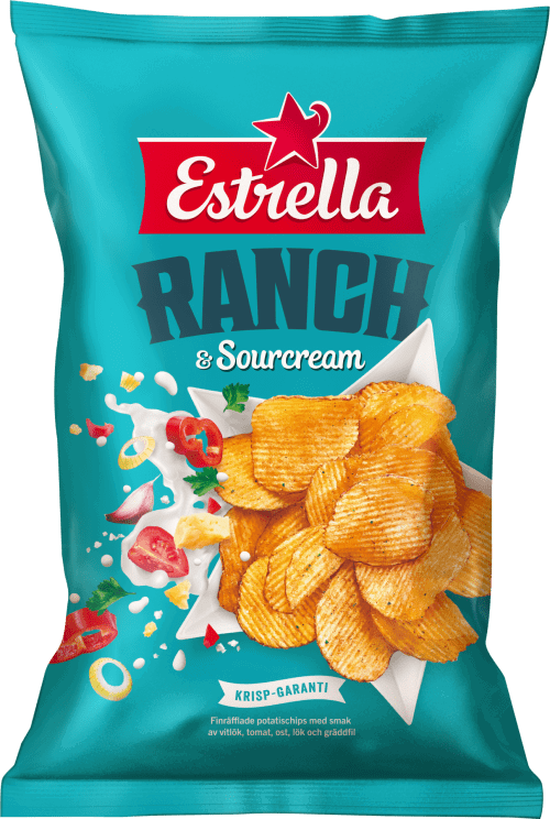 Estrella Ranch & Sourcream Chips 175 g