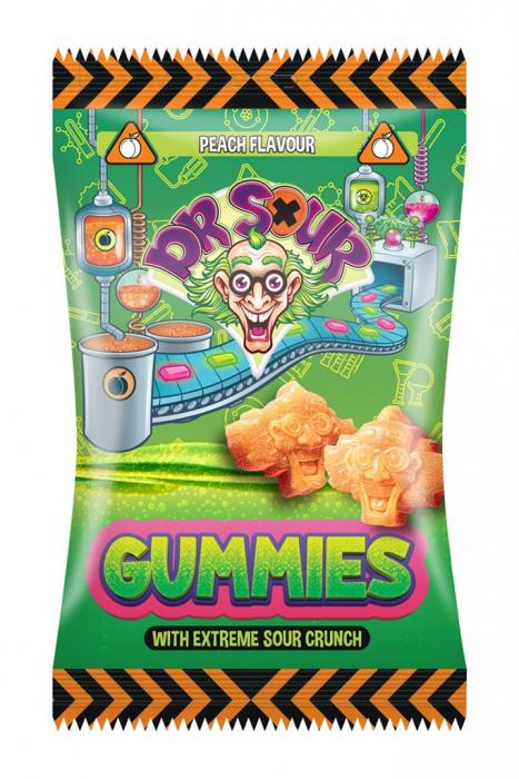 Dr Sour Gummies Peach Flavour 200 g