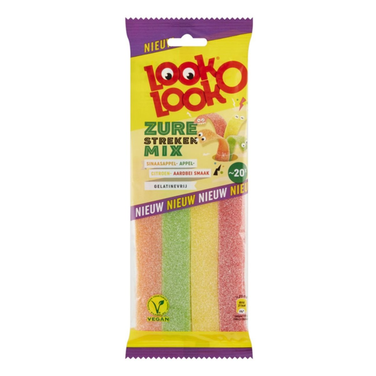 Look-O-Look Sour Mix Stripes 90 g