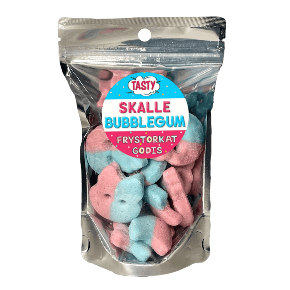 Tasty Frystorkat Godis Skalle Bubblegum 170 g