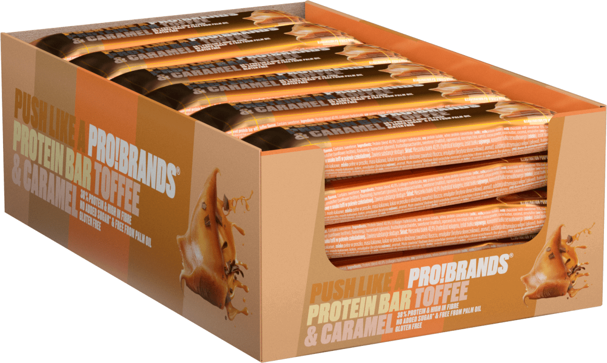 Probrands Protein Bar Toffee & Caramel 45 g 24-Pack