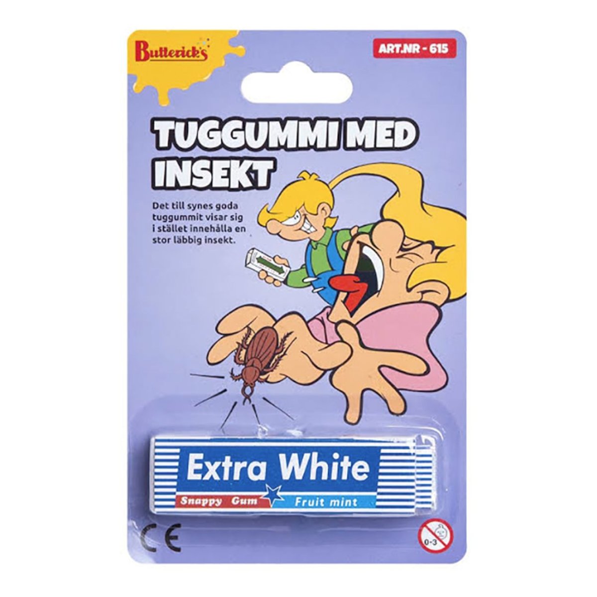 Tuggummi med Insekt