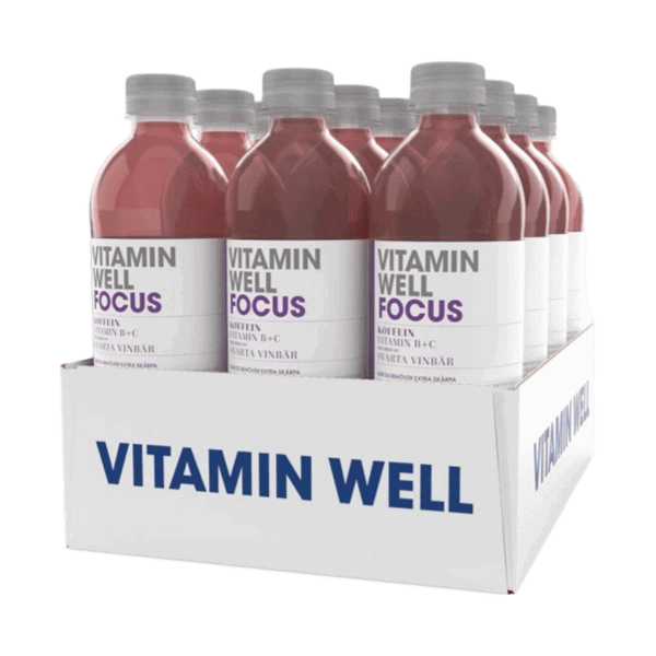 Vitamin Well Focus 500 ml 12-Pack