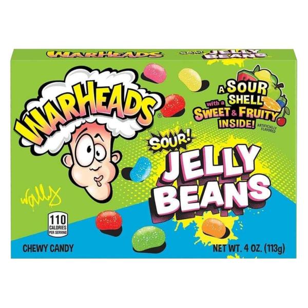 Warheads Sour Jelly Beans 113 g