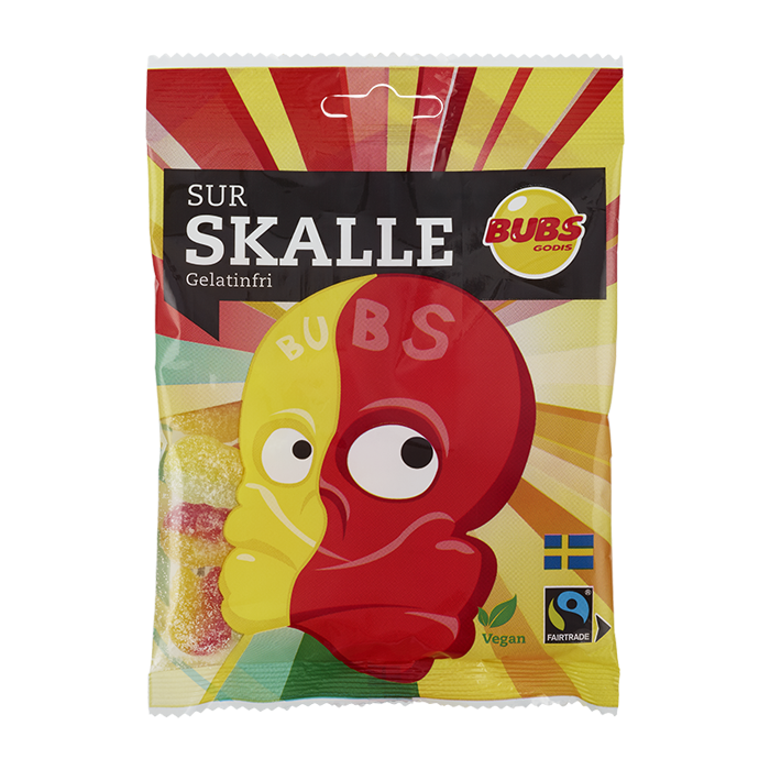 Bubs Sur Skalle 90 g 16-Pack