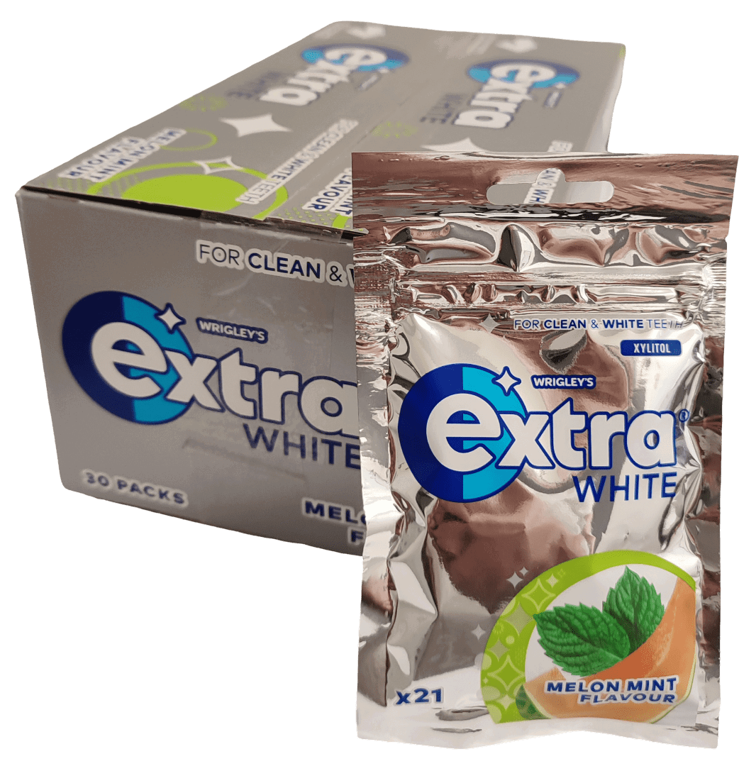 Extra White Melon Mint Tuggummipåse 29g 30-Pack