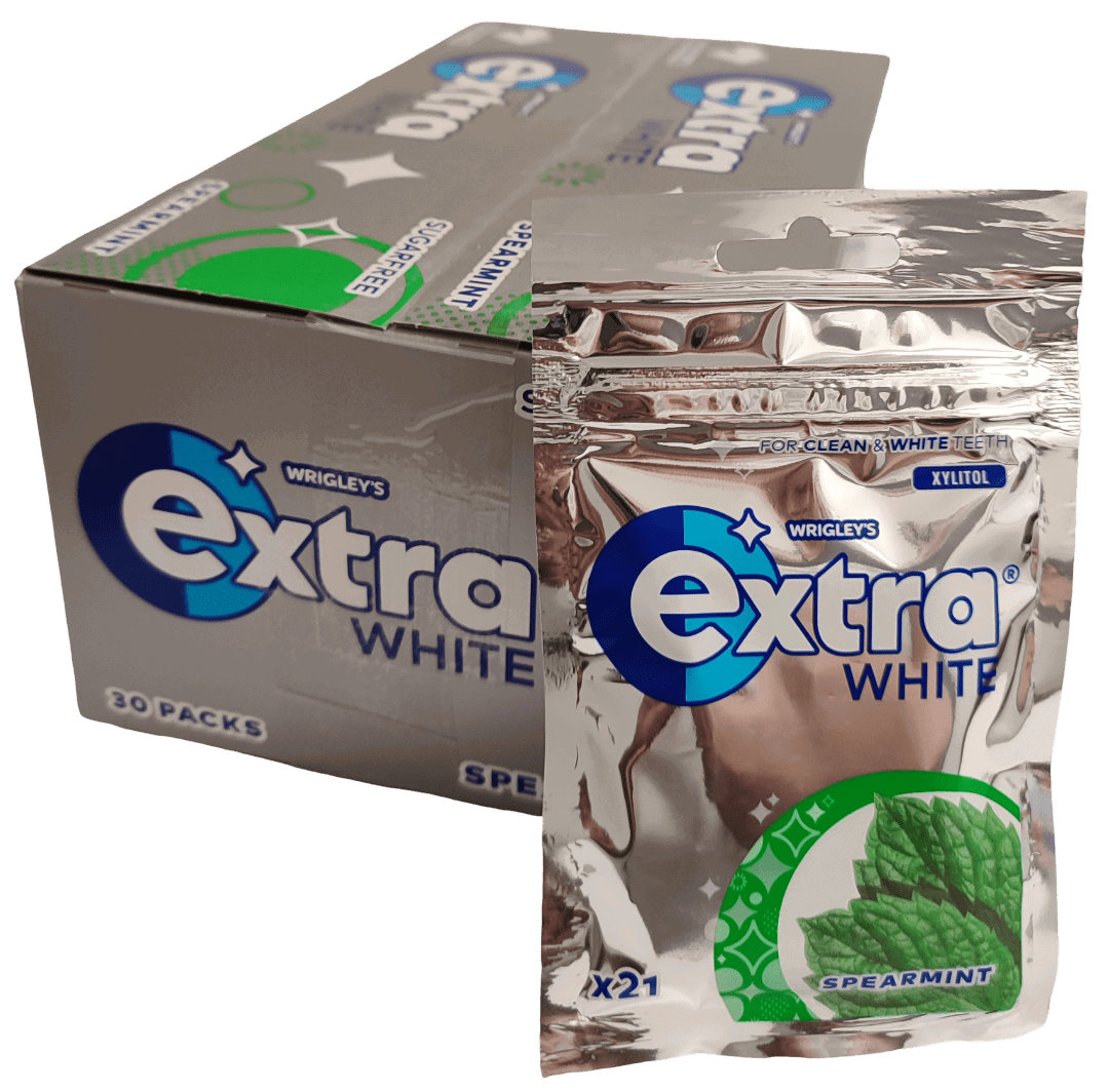 Extra White Spearmint Tuggummipåse 29g 30-Pack