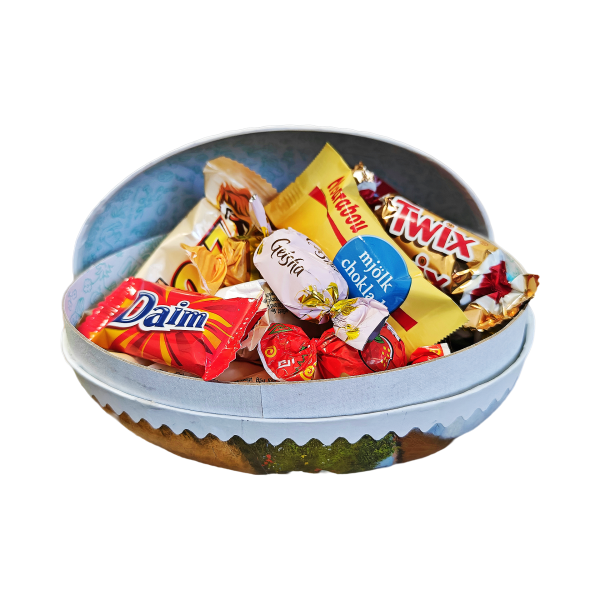 Fyllt Påskägg / Godisägg 15 cm (200g) Lyxblandning