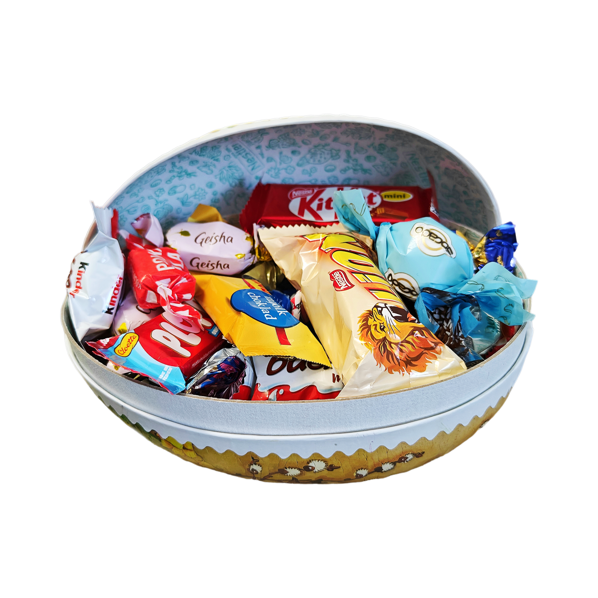 Fyllt Påskägg / Godisägg 18 cm (400g) Lyxblandning