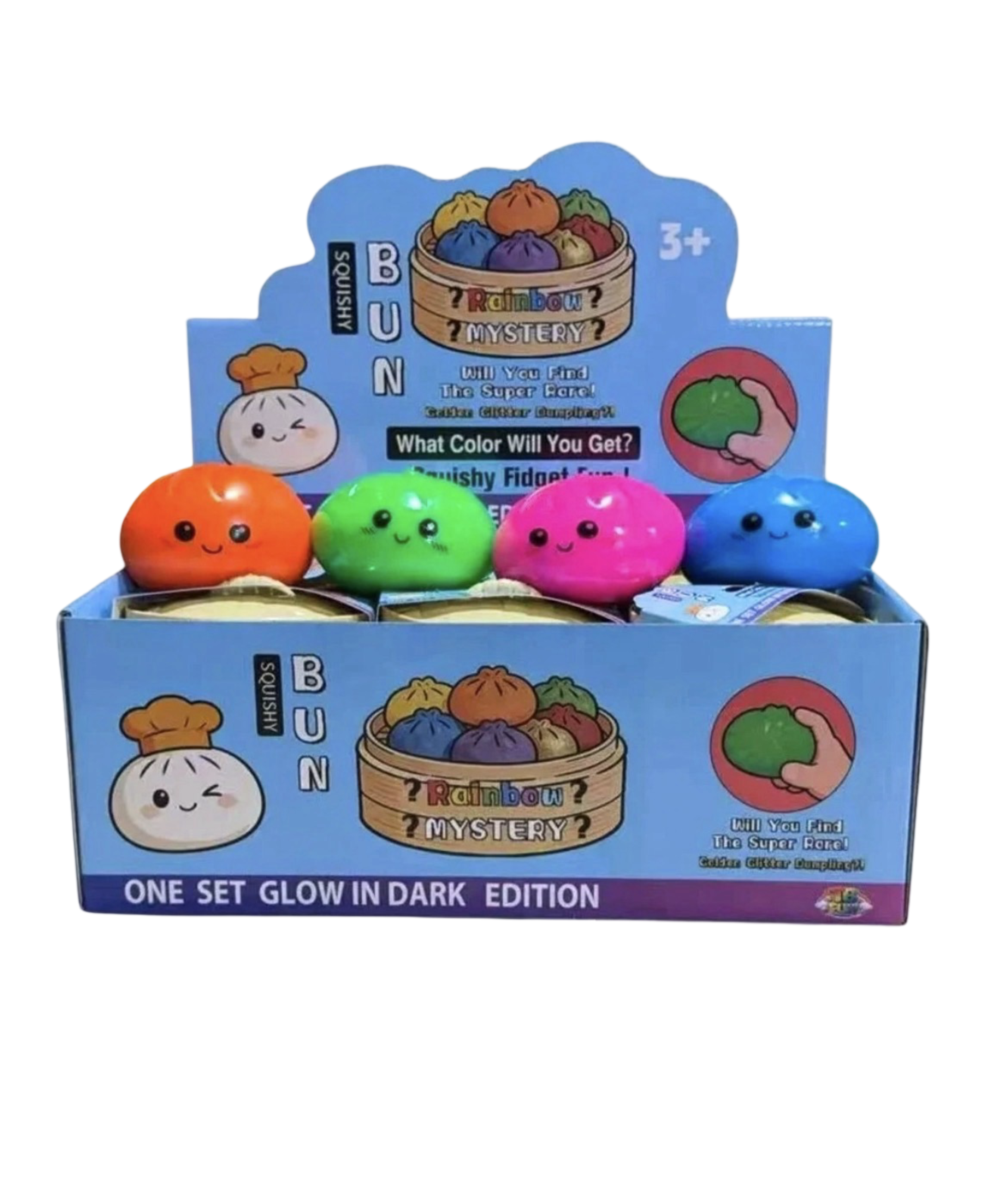 Mystery Squishy Dumpling - One Set Glow In Dark Edition