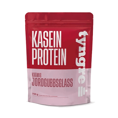 Tyngre Kasein Protein Krämig Jordgubbsglass 750 g