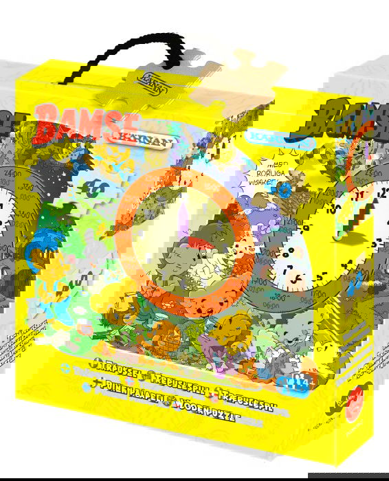 Kärnan Träpussel 40 Bitar Bamse Klocka