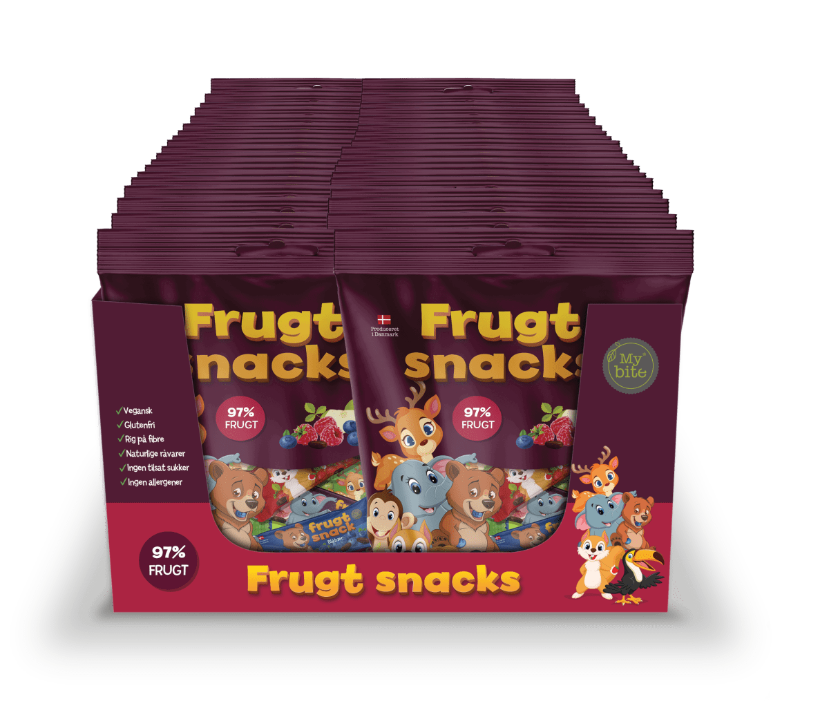 Frukt Snacks Mybite Mixpåse 1 Kolli 16 x 200 g