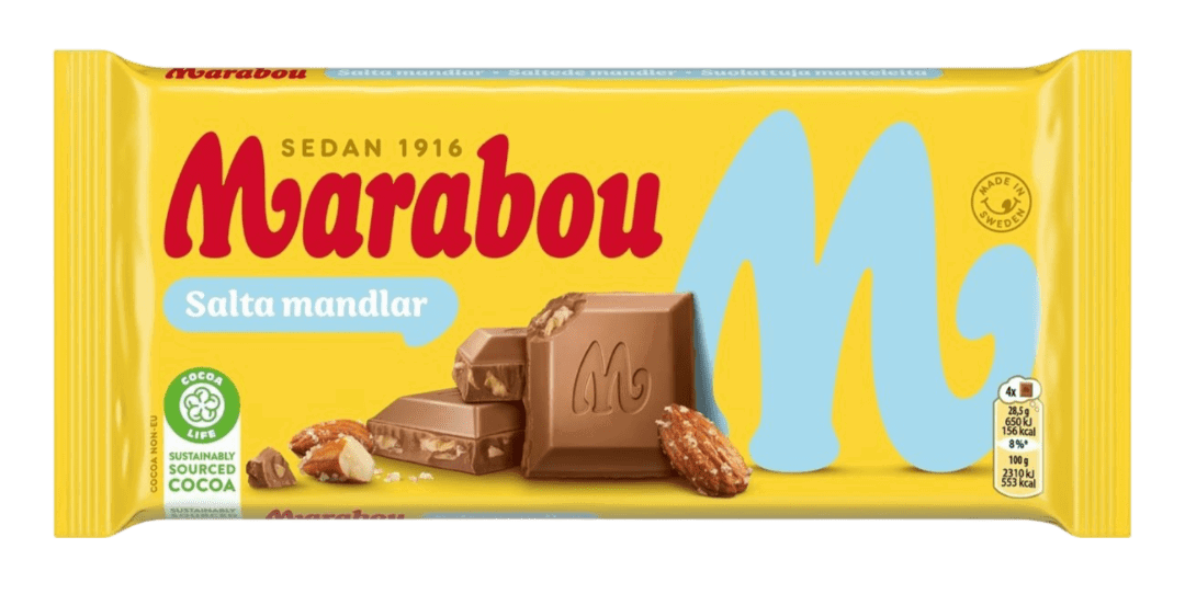 Marabou Salta Mandlar 200 g