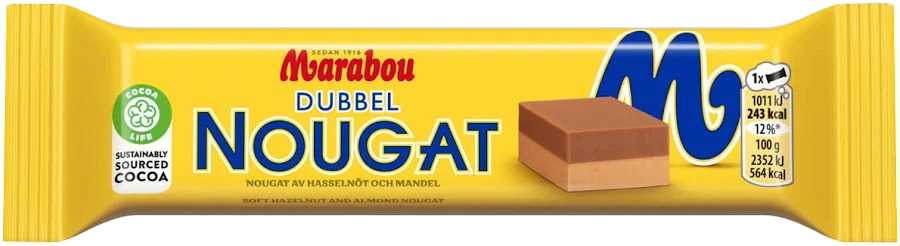 Marabou Dubbel Nougat 43 g
