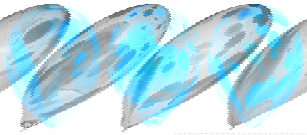 Ballonger 6-Pack Marmor (Blå eller Rosa)