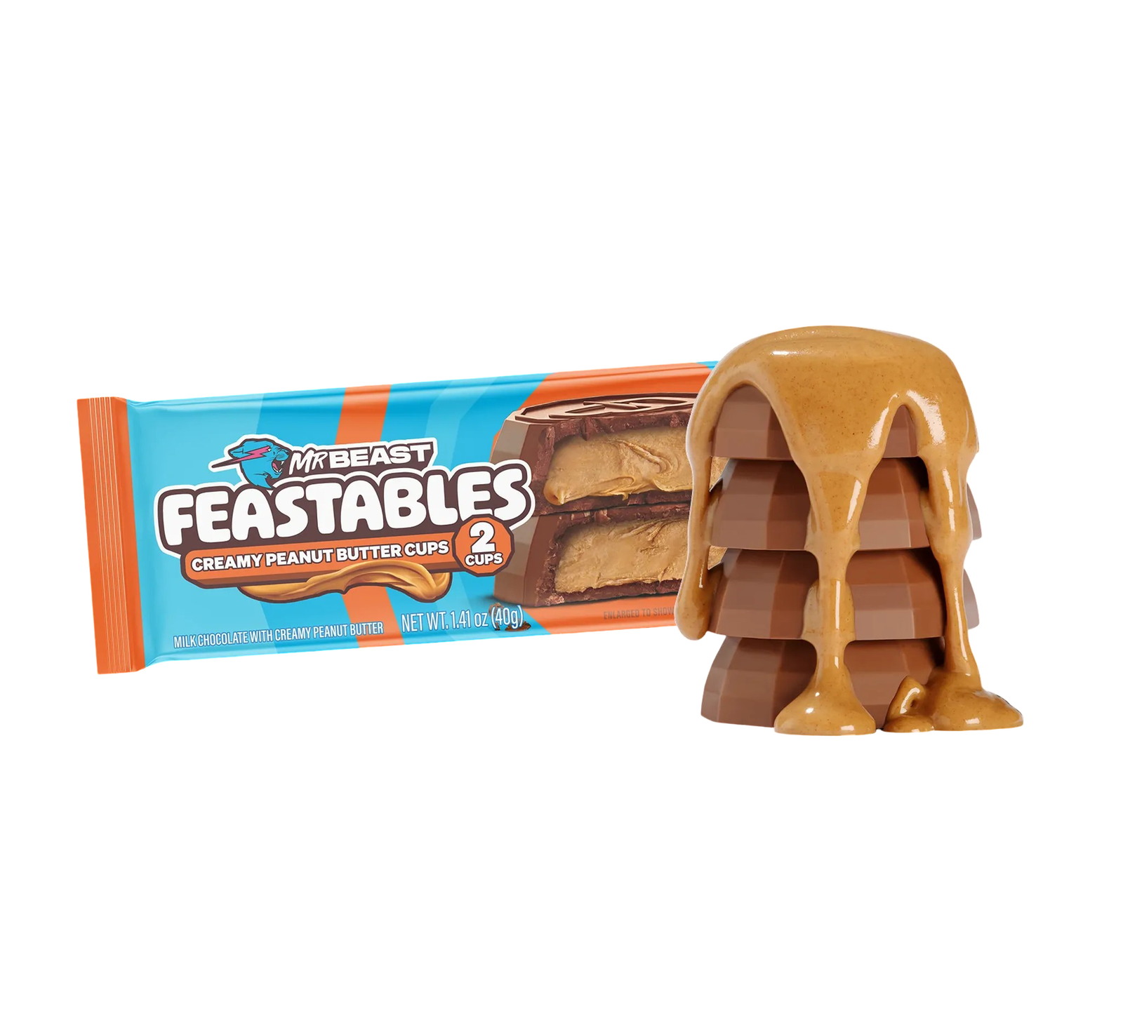 Mr Beast Feastables - Creamy Peanut Butter Cups 40 g