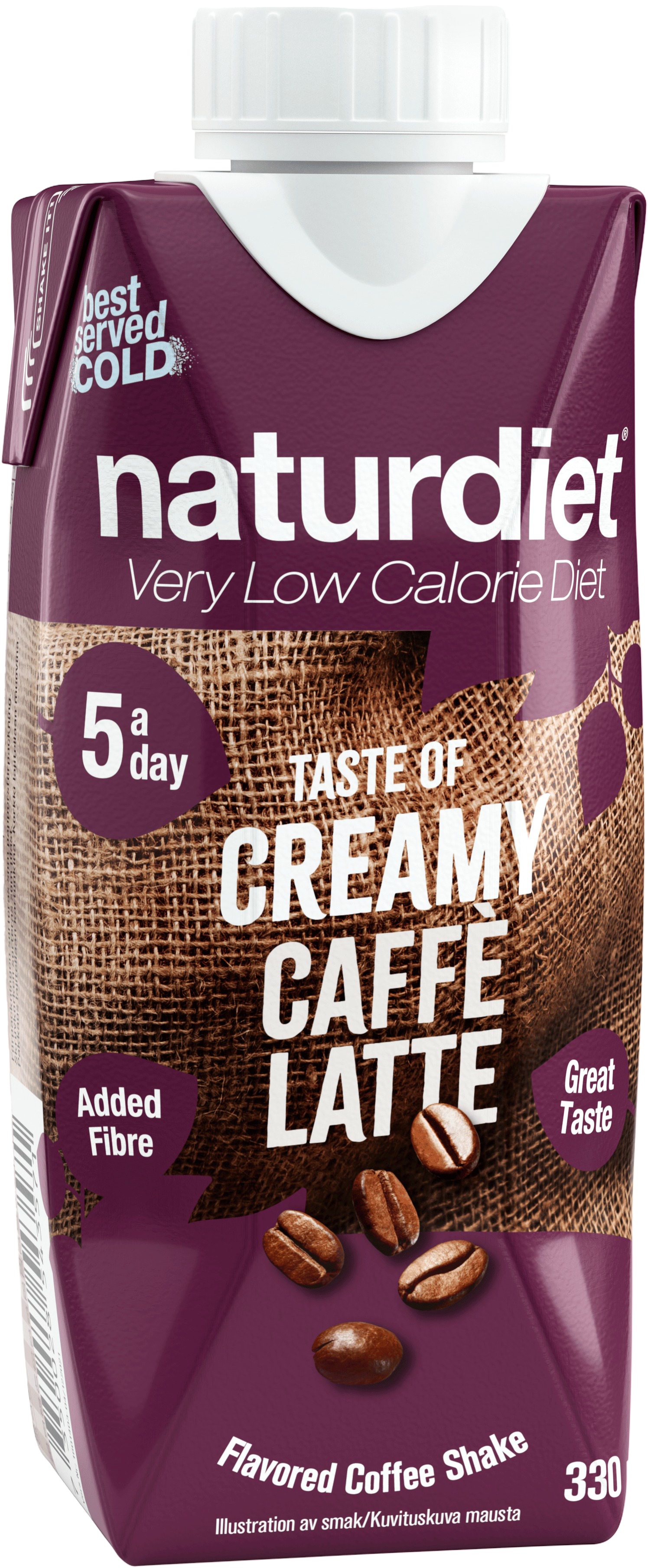 naturdiet Creamy Caffe Latte 12 x 330 ml