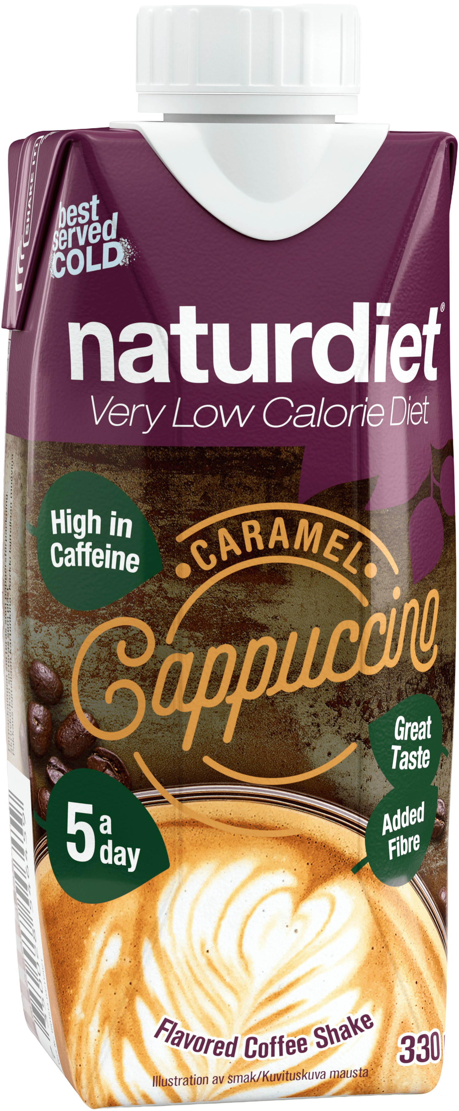 Naturdiet Caramel Cappuccino 12 x 330 ml