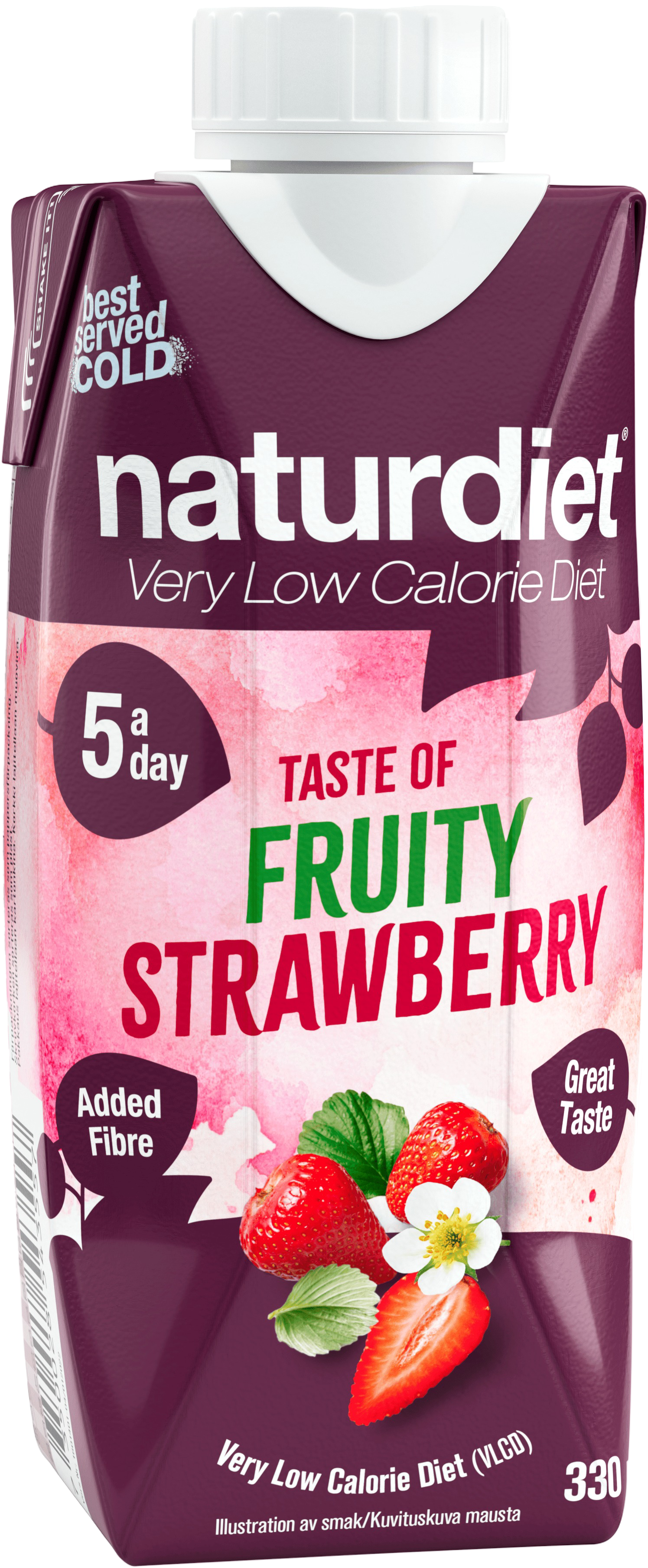 Naturdiet Fruity Strawberry 12 x 330 ml