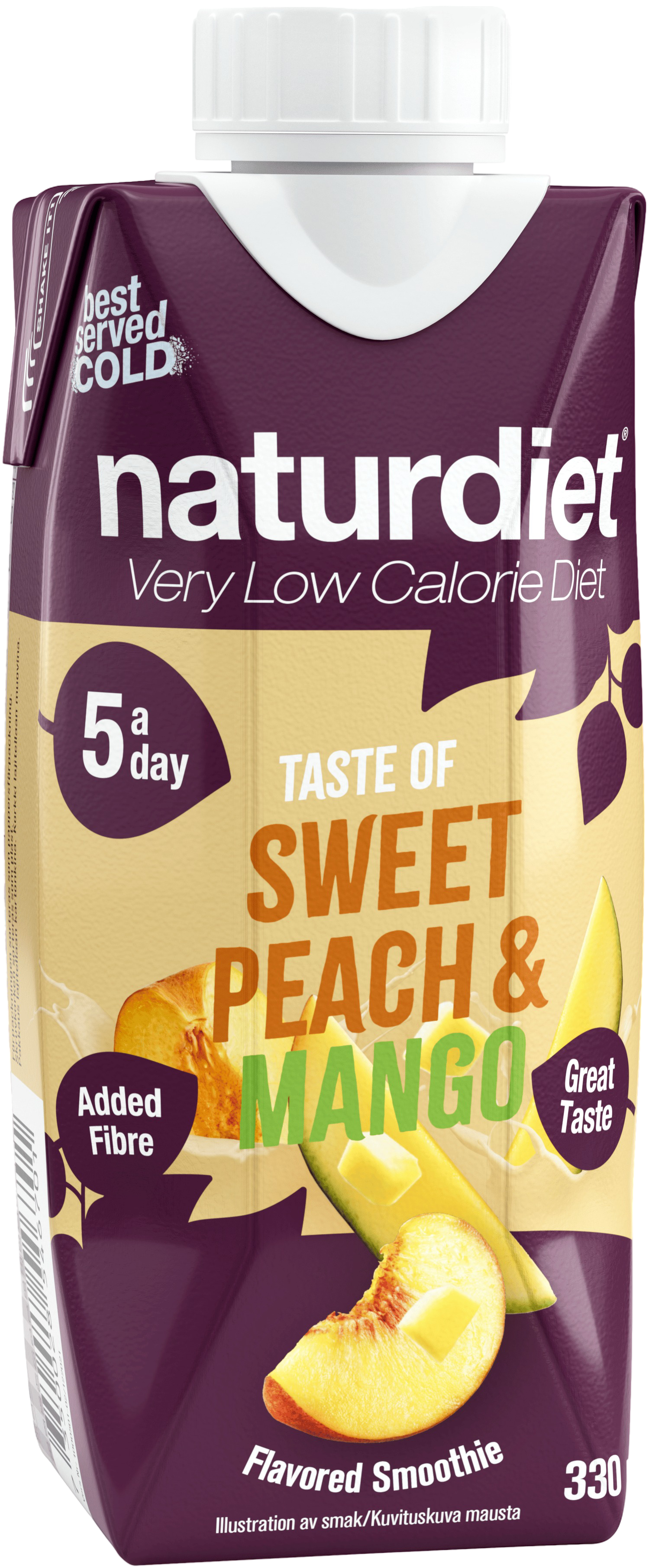 Naturdiet Sweet Peach & Mango 12 x 330 ml