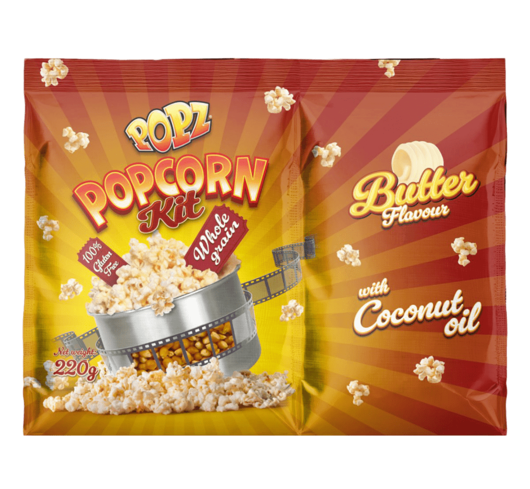 Popz Popcorn Kit Butter Flavour 220 g - Godis & Livs - Lekochgott.se