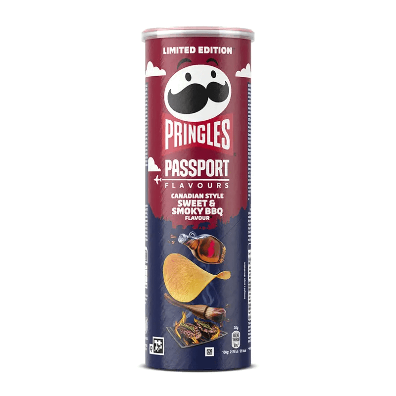Pringles Passport Canadian Style Sweet & Smoky BBQ 165 g
