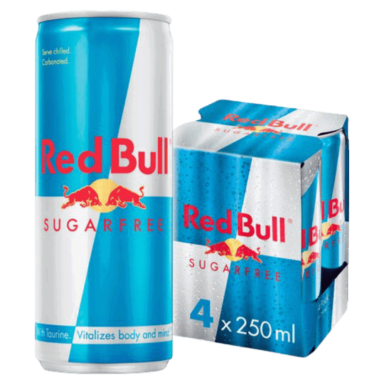 Red Bull Sugarfree 250 ml 4-Pack