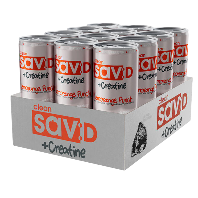 Clean Sav:D + Creatine Lemorange Punch 12 x 330 ml