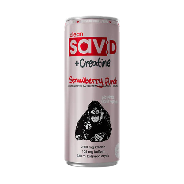 Clean Sav:D + Creatine Strawberry Punch 12 x 330 ml