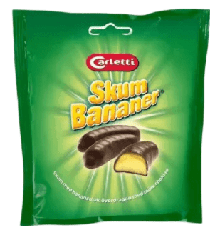 Carletti Mörka Skumbananer 100 g