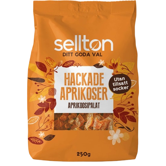 Sellton Hackade Aprikoser 250 g