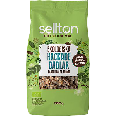 Sellton Ekologiska Hackade Dadlar 200 g