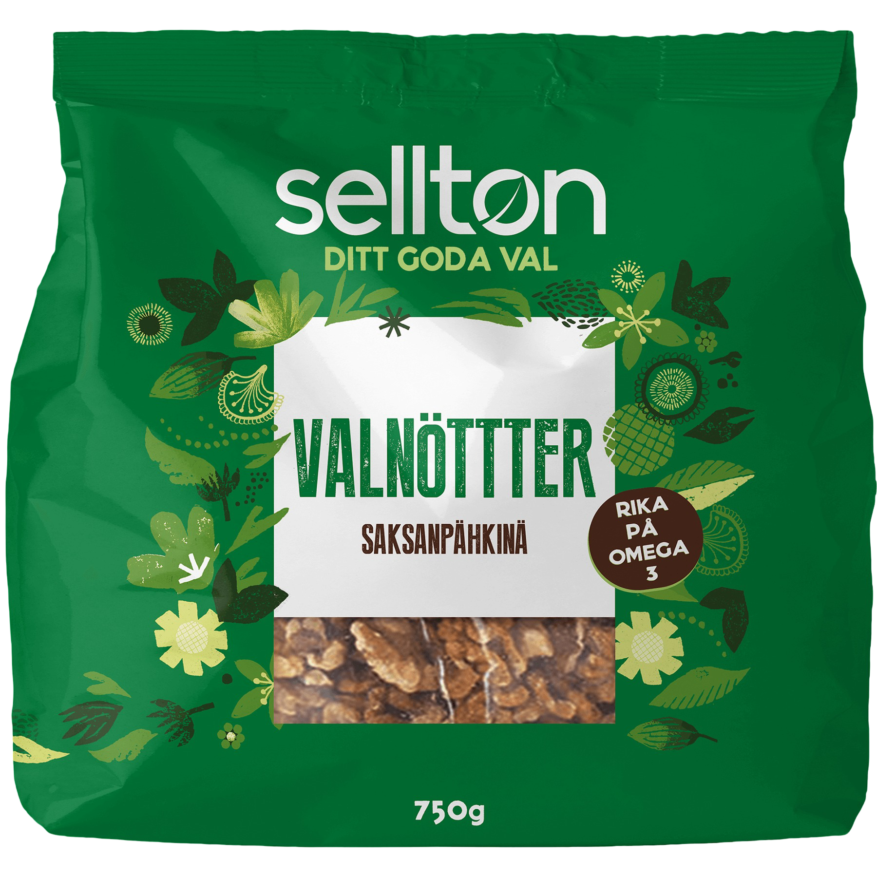 Sellton Valnötter 750 g