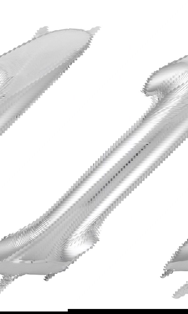 Folieballong Siffror Silver 86 cm (Välj 1-9)