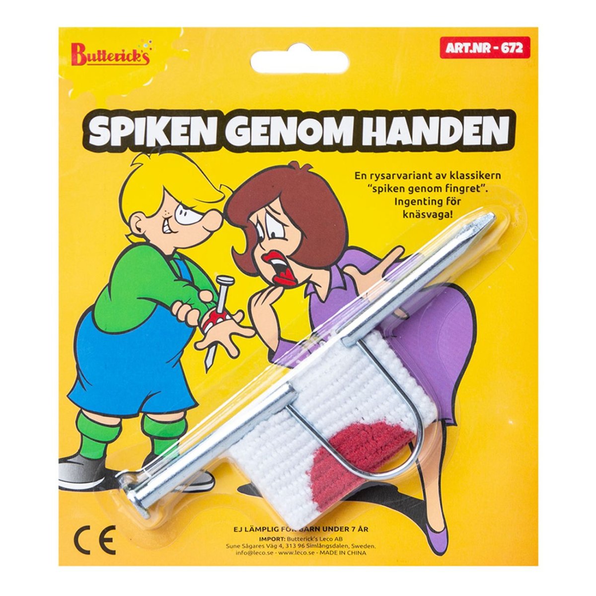 Spiken Genom Handen
