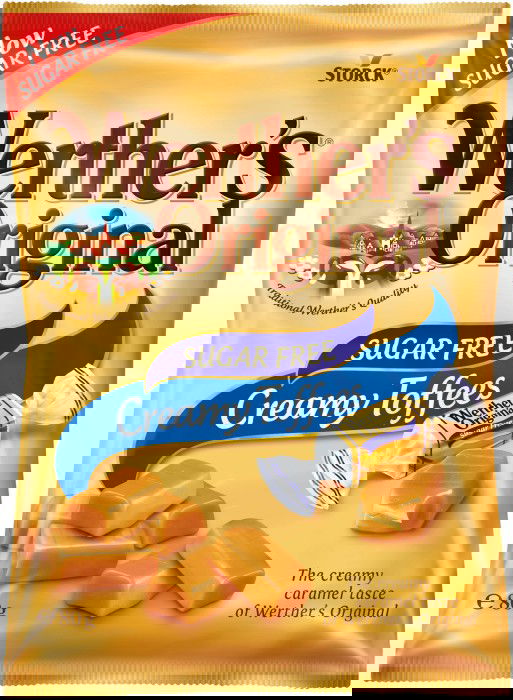 Werther's Original Creamy Toffees Sugar Free 80 g