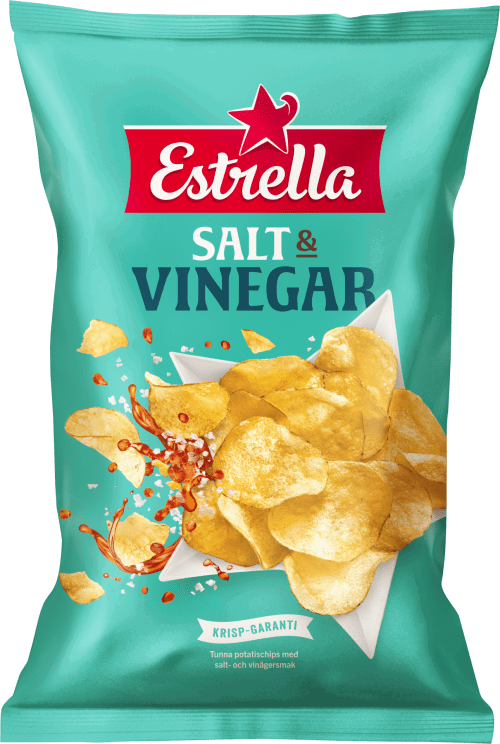 Estrella Salt & Vinägerchips 160 g