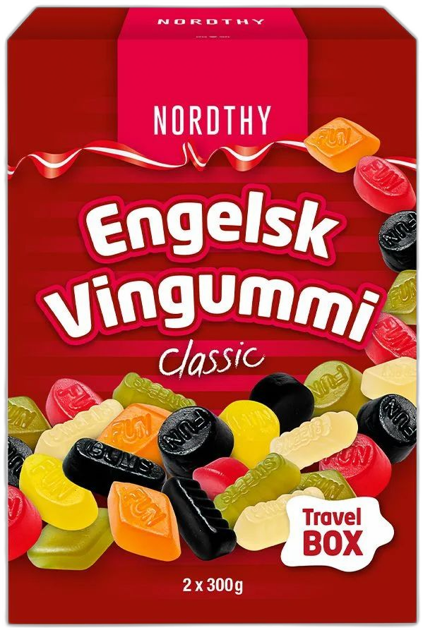 Nordthy Engelsk Vingummi Classic 10 x 600 g