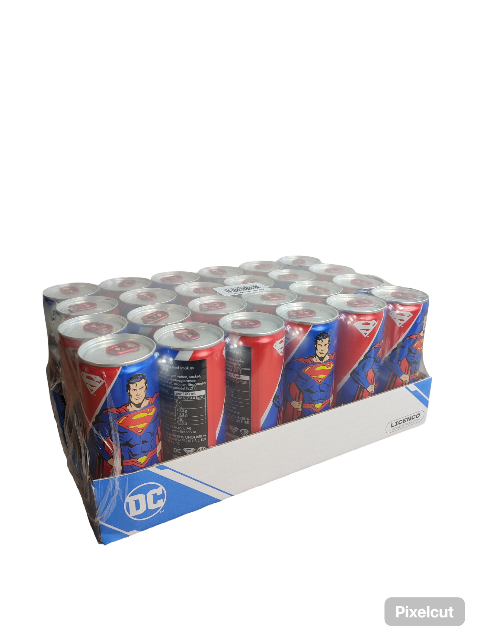Superman Soda Drink Sour Blue Raspberry 24 x 250 ml