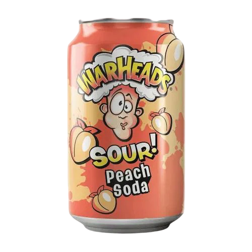 Warheads Sour! Peach Soda 12 x 355 ml