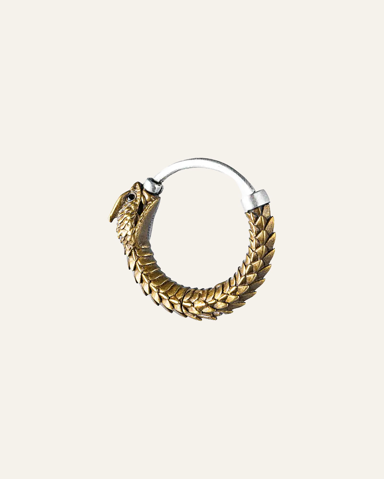 Ouroboros Örhänge - mässing