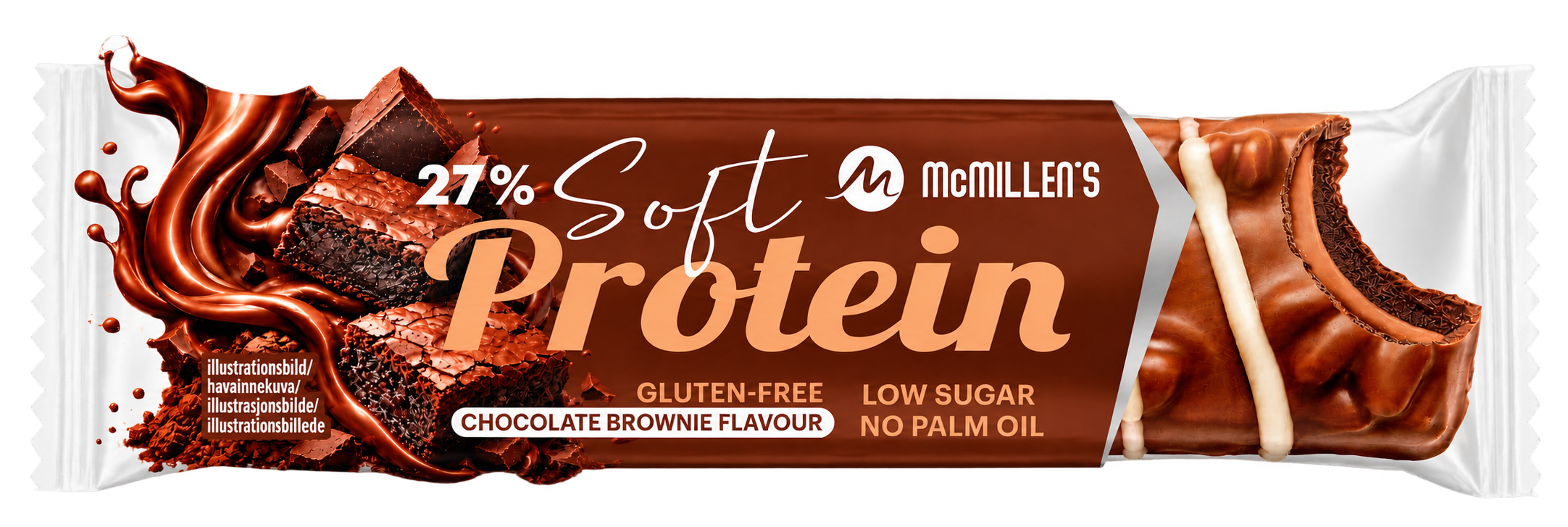 18 st Proteinbar Chocolate Brownie -27 % protein | McLloyd´s