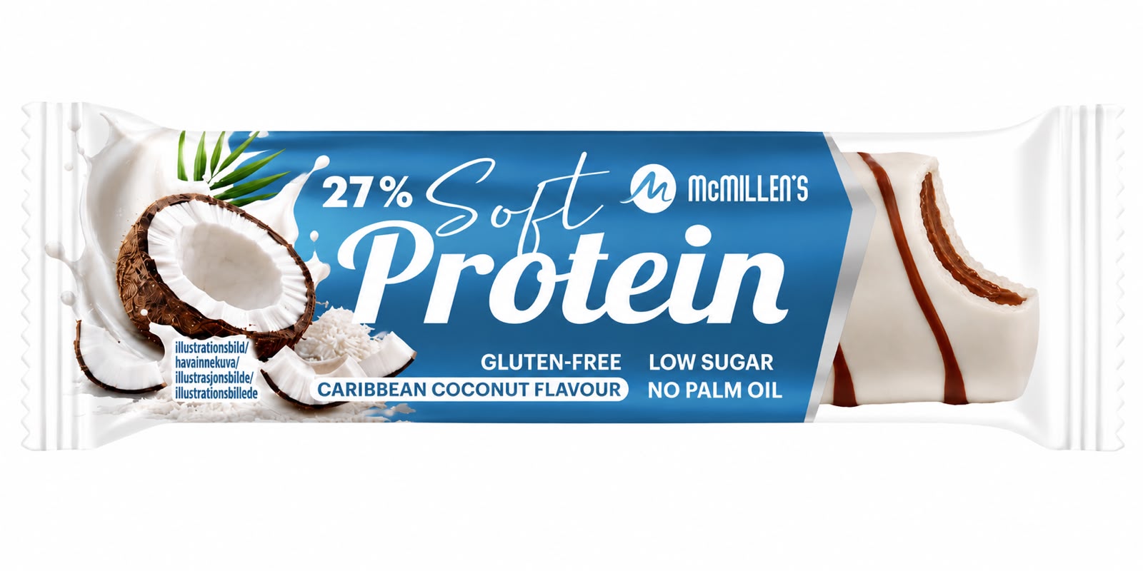 Caribbean Coconut Protein bar. Lansering 2027/2028!