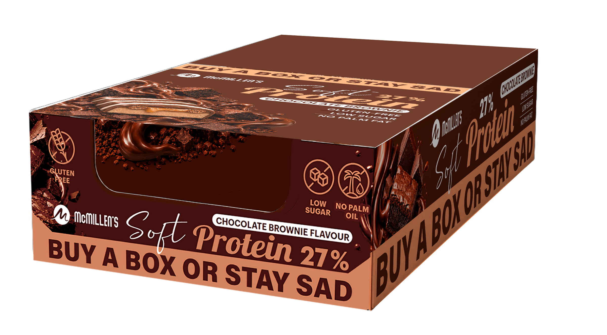 18 st Proteinbar Chocolate Brownie -27 % protein | McLloyd´s